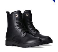 Schnürboots TOMMY HILFIGER, Mädchen, Gr. 35, schwarz, Synthetik, Schuhe Schnürboots, Biker Boots, Winterboots mit Blockabsatz (87122246-35) schwarz