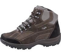 Schnürboots WALDLÄUFER "HOLLY", Damen, Gr. 3,5 (36), braun (braun, schwarz), Nubukleder, Textil, kontrastfarbene Details, Schuhe Schnürboots, Wanderschuh, Trekkingschuh, Outdoorsandale in Komfortweite