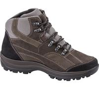Schnürboots WALDLÄUFER "HOLLY", Damen, Gr. 8 (42), braun (dunkelbraun, schwarz), Nubukleder, Textil, kontrastfarbene Details, Schuhe Schnürboots, Outdoor, Trekking, Schnürschuh mit TEX-Membran, H-Weit