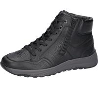 Schnürboots WALDLÄUFER "K-John", Herren, Gr. 10 (44,5), schwarz, Nappaleder, Schuhe Schnürboots, Schnürstiefelette, Sneakerboots, Komfortboots in Extraweite K (40434850-10) schwarz