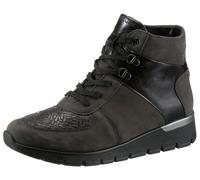Schnürboots WALDLÄUFER "K-RAMONA-Soft", Damen, Gr. 4,5 (37,5), grau, Lackleder, Nubukleder, Textil, Schuhe Schnürboots, mit Orthotritt-Ausstattung und K-Weite (=extraweit) (10053309-4,5) grau