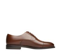 Schnürschuh HENRY STEVENS "Winston CO Businessschuh", Herren, Gr. 39,5, braun (mittelbraun), Leder, elegant, Schuhe, Herren Halbschuhe Leder handgefertigt, Anzugschuhe (20765033-39,5) mittelbraun