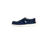 HEYDUDE - Wally Elevated Basics Herren - Slip-on Schuhe - Mokassin-Stil, Navy/White, 41 EU