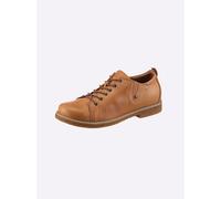 Schnürschuh ANDREA CONTI, Damen, Gr. 35, braun (cognac), Glattleder, Leder, Rindsleder, Schuhe Schnürschuh (22865260-35) cognac