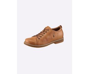 Schnürschuh ANDREA CONTI, Damen, Gr. 41, braun (cognac), Glattleder, Leder, Rindsleder, Schuhe Schnürschuh (22865260-41) cognac