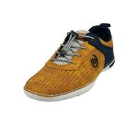 Schnürschuh BUGATTI "bugatti Halbschuhe Lederimitat", Herren, Gr. 44, gelb, Lederimitat, Schuhe Schnürschuh (55127412-44) gelb
