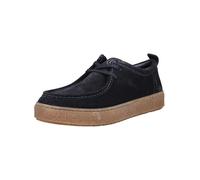 Schnürschuh BUGATTI "bugatti Halbschuhe Veloursleder", Herren, Gr. 42, schwarz (dunkelblau), Veloursleder, Schuhe Schnürschuh (68754411-42) dunkelblau