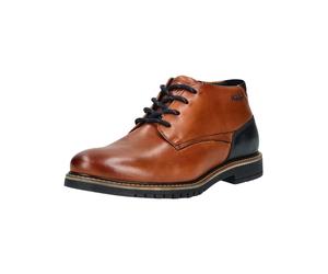 Schnürschuh BUGATTI "bugatti Stiefelette Leder", Herren, Gr. 42, cognac, Leder, Schuhe Schnürschuh (43758459-42) cognac