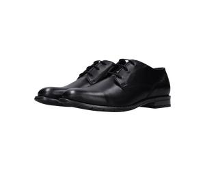 Schnürschuh BUGATTI, Herren, Gr. 40, schwarz, Lederimitat, festlich, Schuhe Schnürschuh, Anzugschuh, Business-Schnürer, Festtagsschuh mit Blockabsatz (90079349-40) schwarz