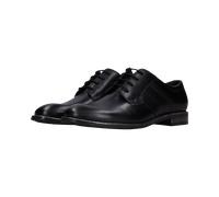 Schnürschuh BUGATTI, Herren, Gr. 40, schwarz, Nappaleder, festlich, Schuhe Schnürschuh, Business-Schnürer, Anzugschuh, Festtagsschuh in eleganter Optik (17212016-40) schwarz