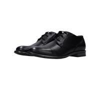 Schnürschuh BUGATTI, Herren, Gr. 44, schwarz, Lederimitat, festlich, Schuhe Schnürschuh, Anzugschuh, Business-Schnürer, Festtagsschuh mit Blockabsatz (90079349-44) schwarz
