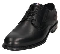 Schnürschuh BUGATTI, Herren, Gr. 45, schwarz, Leder, Basic, Schuhe Schnürschuh, Anzugschuh, Business Halbschuh mit bequemen Stretcheinsatz (66898942-45) schwarz