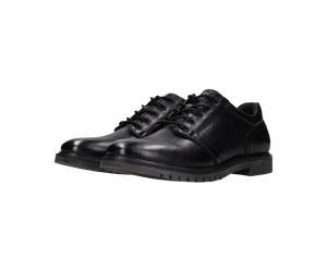 Schnürschuh BUGATTI, Herren, Gr. 46, schwarz, Lederimitat, Schuhe Schnürschuh, Halbschuh, Anzugschuh, Business-Schnürer mit Profilsohle (40516220-46) schwarz