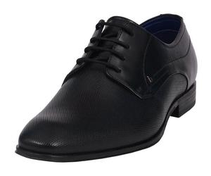 Schnürschuh BUGATTI, Herren, Gr. 46, schwarz, Nappaleder, Schuhe Schnürschuh, mit eleganter, feiner Prägung, Freizeitschuh, Halbschuh, Schnürschuh (19755715-46) schwarz