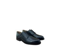Schnürschuh CALVIN KLEIN "ESS RUBBER DERBY TU LTH", Herren, Gr. 44, schwarz, Leder, unifarben, Basic,festlich, Schuhe Schnürschuh, Abendschuh, Anzugschuh, Business-Schuh mit Logoprägung, schmale Form