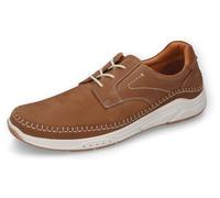 Schnürschuh CAMEL ACTIVE, Herren, Gr. 43, braun (cognac), Nubukleder, Schuhe Schnürschuh, Mokassin, Freizeitschuh, Trachtenschuh mit Lederfutter (72386819-43) cognac