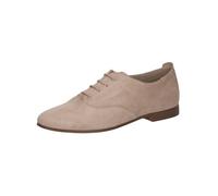 Schnürschuh CAPRICE "Caprice Halbschuhe Veloursleder", Damen, Gr. 37, beige, Veloursleder, Schuhe Schnürschuh (74649339-37) beige