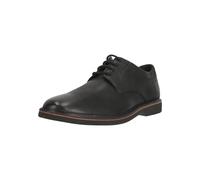 Schnürschuh CLARKS "Atticus LTLace", Herren, Gr. 42, schwarz, Leder, Schuhe Schnürschuh, mit weichem Fußbett aus recyceltem Material (55735460-42) schwarz