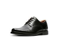 Clarks Herren Un Aldric Lace Derbys, Schwarzes Leder, 42.5 EU Weit