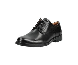 Schnürschuh CLARKS "Clarks Businessschuhe Leder", Herren, Gr. 44,5, schwarz, Leder, Schuhe Schnürschuh (99990727-44,5) schwarz