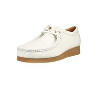 Schnürschuh CLARKS "Clarks Halbschuhe Leder", Herren, Gr. 42, weiß, Leder, Schuhe Schnürschuh (93643020-42) weiß