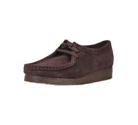 Schnürschuh CLARKS "Clarks Halbschuhe Veloursleder", Damen, Gr. 40, braun (chocolate), Veloursleder, Schuhe Schnürschuh (41793146-40) chocolate