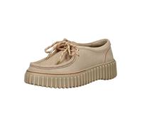 Schnürschuh CLARKS "Clarks Halbschuhe Veloursleder", Damen, Gr. 41,5, beige, Veloursleder, Schuhe Schnürschuh (99400766-41,5)