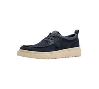 Schnürschuh CLARKS "Clarks Halbschuhe Veloursleder", Damen, Gr. 44,5, navy, Veloursleder, Schuhe Schnürschuh (58478913-44,5) navy