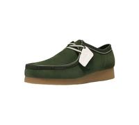 Schnürschuh CLARKS "Clarks Halbschuhe Veloursleder", Herren, Gr. 42, grün, Veloursleder, Schuhe Schnürschuh (90017254-42) grün