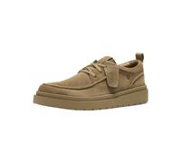Schnürschuh CLARKS "Clarks Halbschuhe Veloursleder", Herren, Gr. 44, braun (hellbraun), Veloursleder, Schuhe Schnürschuh (82570563-44) hellbraun