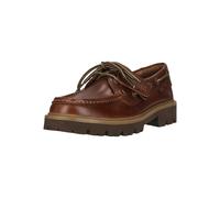 Schnürschuh CLARKS "Cleyhill Boat", Damen, Gr. 39,5, braun, Leder, Schuhe Schnürschuh, mit XTRALITE-Sohle (94456969-39,5) braun