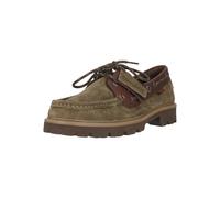 Schnürschuh CLARKS "Cleyhill Boat", Herren, Gr. 41, braun (grün), Schuhe Schnürschuh, mit markanter XTRALITE-Sohle (18911751-41) grün
