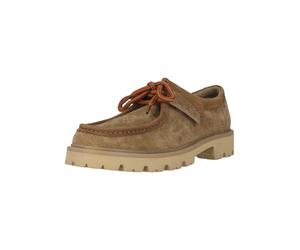 Schnürschuh CLARKS "Cleyhill Seam", Damen, Gr. 47, camelfarben, Leder, Schuhe Schnürschuh, mit XTRALITE-Laufsohle (44775602-47) camelfarben