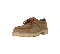 Schnürschuh CLARKS "Cleyhill Seam", Herren, Gr. 43, braun (camelfarben), Leder, Schuhe Schnürschuh, mit XTRALITE-Laufsohle (44775602-43) camelfarben