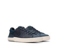 Schnürschuh CLARKS "Courtlite2 Run", Herren, Gr. 41, blau (navy nubuck), Nubukleder, Schuhe Schnürschuh, Freizeitschuh, Komfortschuh, Schnürschuh im Casual Look (89685528-41)