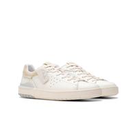 Schnürschuh CLARKS "Courtlite2 Run", Herren, Gr. 42, weiß leather, Leder, casual, Schuhe, Freizeitschuh, Komfortschuh, Schnürschuh im Casual Look (85360533-42) weiß leather