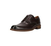 Schnürschuh CLARKS "CraftRemi Lace", Herren, Gr. 43, braun, Leder, Schuhe Schnürschuh, mit feiner Rippstruktur (50832244-43) braun
