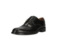 Schnürschuh CLARKS "CraftRemi Lace", Herren, Gr. 44,5, schwarz, Leder, Schuhe Schnürschuh, mit Dämpfung im Fersenbereich (78122232-44,5) schwarz