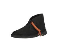 Schnürschuh CLARKS "Desert Boot", Herren, Gr. 41,5, schwarz, Leder, Schuhe Schnürschuh, mit mehrlagigem OrthoLite-Fußbett (35240521-41,5) schwarz