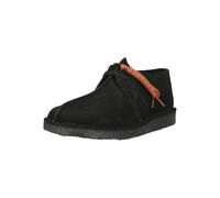 Schnürschuh CLARKS "Desert Trek", Herren, Gr. 43, schwarz, Leder, Schuhe Schnürschuh, mit Krepp-Sohle (36161209-43) schwarz