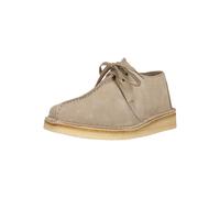Schnürschuh CLARKS "Desert Trek. Sand Suede", Damen, Gr. 38, sand, Leder, Schuhe Schnürschuh, mit ikonischer Sohle (77860623-38) sand