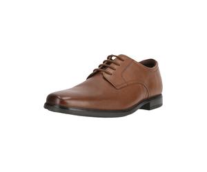 Schnürschuh CLARKS "Howard Walk", Herren, Gr. 40, braun, Leder, Schuhe Schnürschuh, mit atmungsaktivem Innenfutter (87684442-40) braun