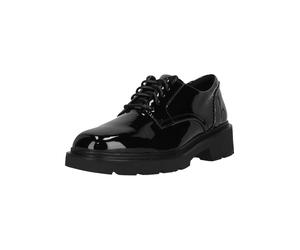 Schnürschuh CLARKS "Lauryl Lace", Damen, Gr. 36, schwarz, Synthetik, Schuhe Schnürschuh, im klassischen Design (92512750-36) schwarz