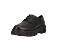 Schnürschuh CLARKS "Page Walk", Damen, Gr. 37,5, schwarz, Leder, Schuhe Schnürschuh, mit angesagter Statement-Sohle (37901920-37,5) schwarz