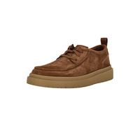 Schnürschuh CLARKS "Polden Moc", Herren, Gr. 41, braun, Leder, Schuhe Schnürschuh, mit markanter Sohle (35137436-41) braun