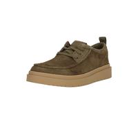Clarks Herren Polden Moc Derby Schnürhalbschuhe, Olive Suede, 42.5 EU