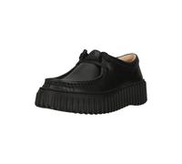Schnürschuh CLARKS "Torhill Bee", Damen, Gr. 39,5, schwarz, Leder, Schuhe Schnürschuh, mit profilierter Laufsohle (11257421-39,5) schwarz