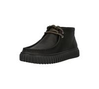 Schnürschuh CLARKS "Torhill Hi", Herren, Gr. 44,5, schwarz, Leder, Schuhe Schnürschuh, mit gefütterter Innenseite (99935038-44,5) schwarz