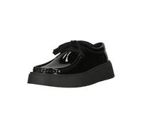 Schnürschuh CLARKS "Torview", Damen, Gr. 37,5, schwarz, Leder, Schuhe Schnürschuh, in toller Lack-Optik (42853821-37,5) schwarz