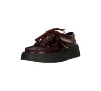 Schnürschuh CLARKS "Torview", Damen, Gr. 38, braun (purpurviolett), Leder, Schuhe Schnürschuh, aus echtem Leder (97688448-38) purpurviolett